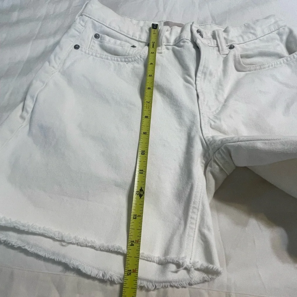 Everlane Relaxed White‎ Denim Short 27